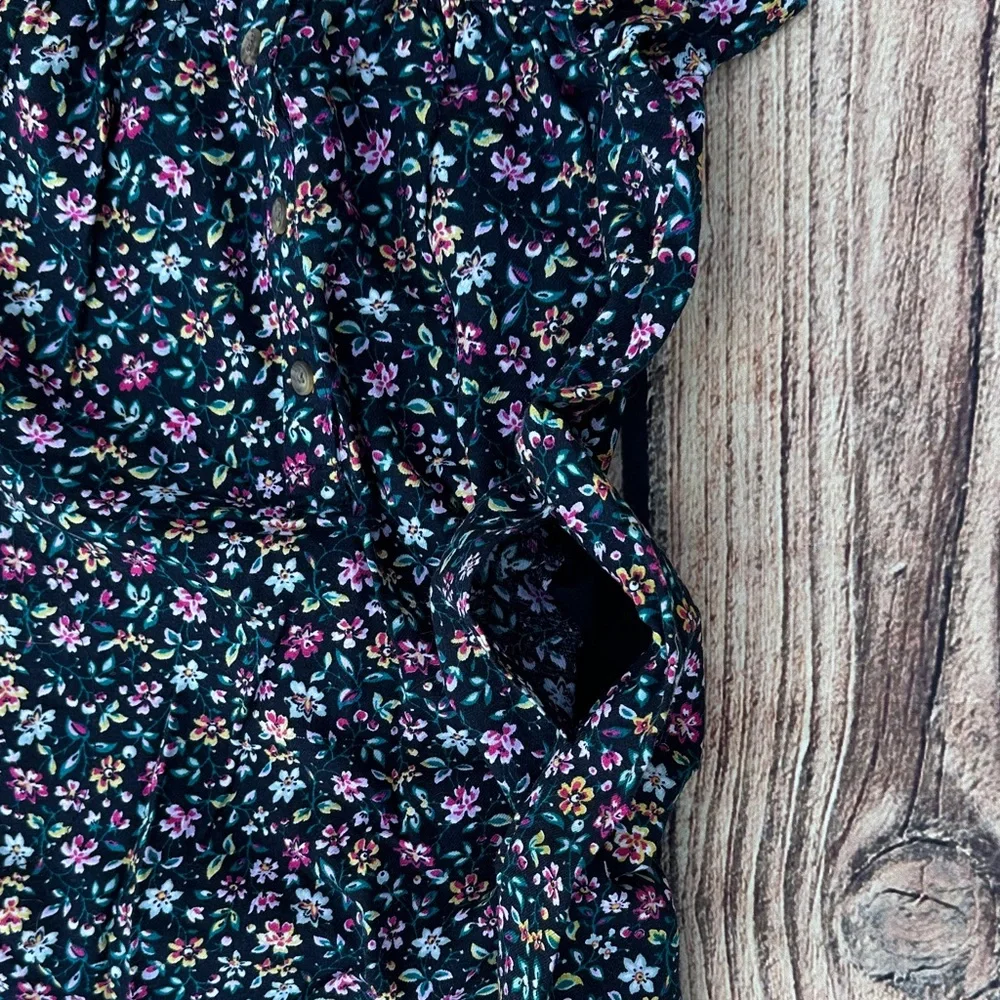 Tea Collection Floral Kids Dress - Multicolor - Picture 5 of 8